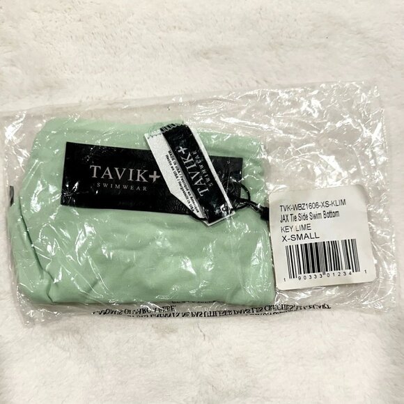 NWT Tavik Jax Swim Bottom with Adjustable Sides in Key Lime - Extra Small - Picture 4 of 9